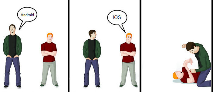 ios vs android meme