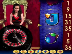 Máquina tragamonedas King Roulette en vivo