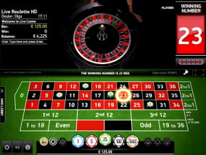 Ruleta en vivo NetEnt