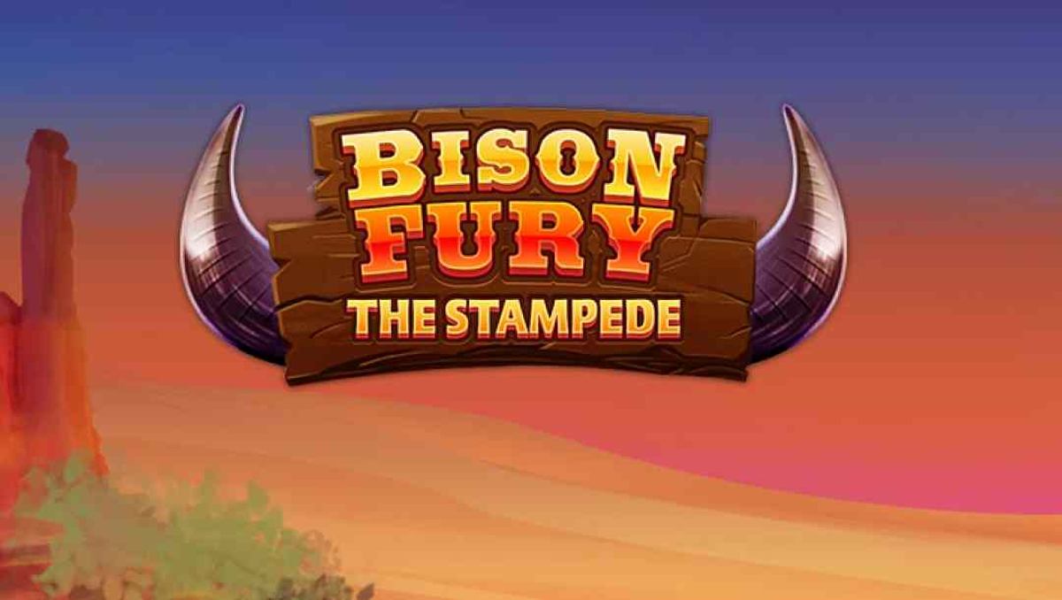 Portada oficial de la tragamonedas Bison Fury Stampede