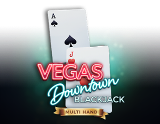 Blackjack multimano en el centro de Las Vegas