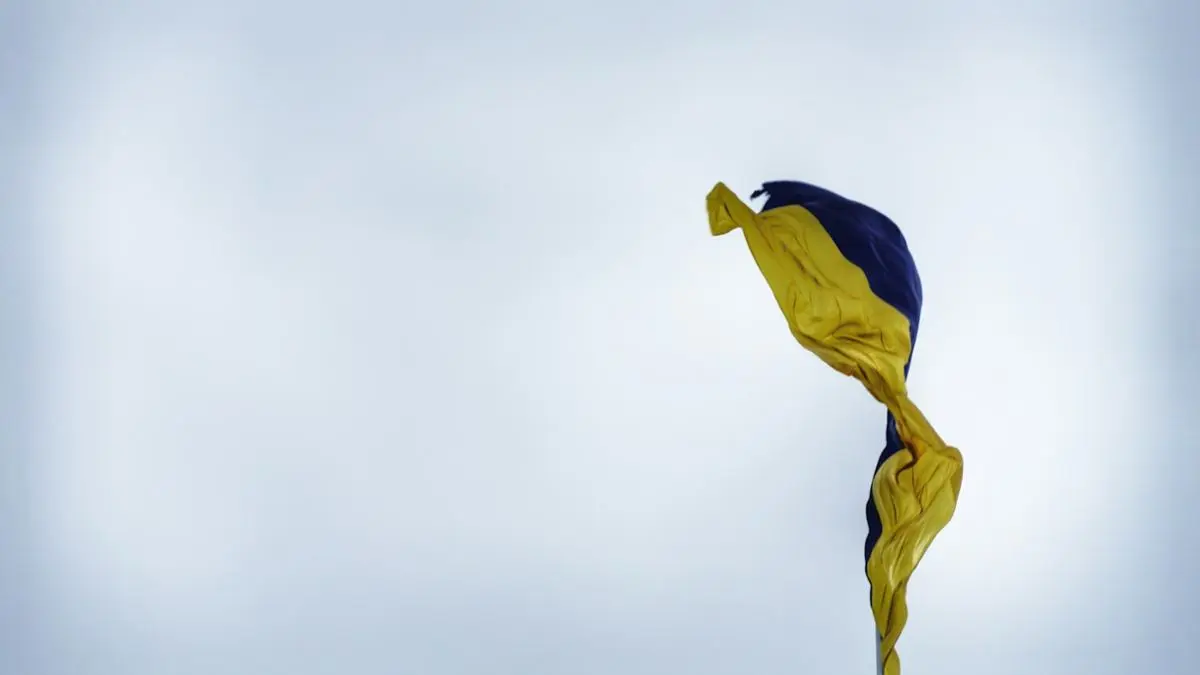 Bandera estatal de Ucrania.