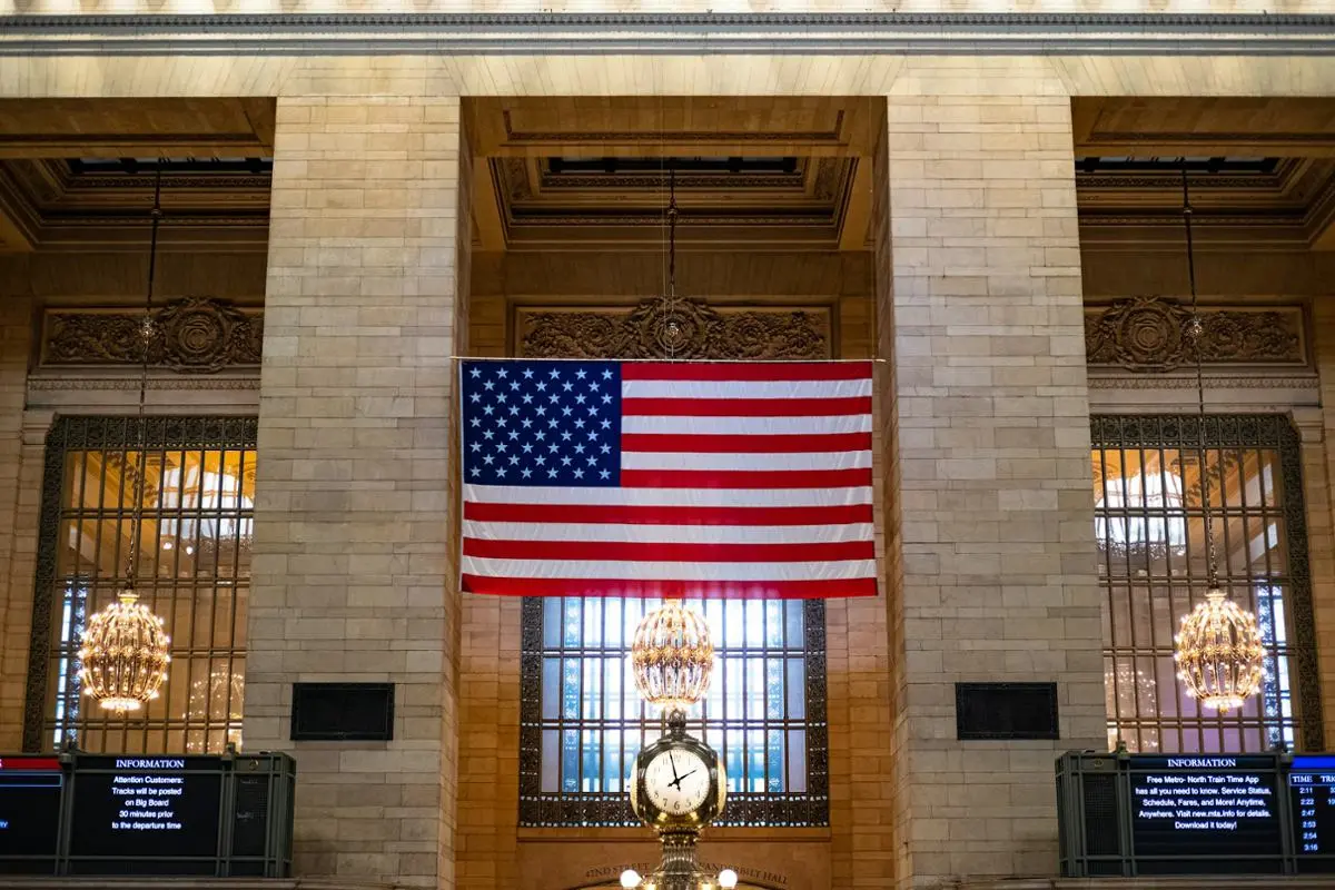 Bandera nacional de Estados Unidos.