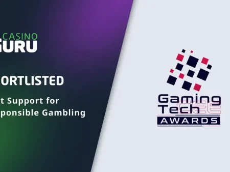 Guru Casino en corto y lindario para GamingTech Awards 2025 en el mejor apoyo del juego responsable