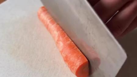 Corte de zanahoria