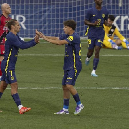 1-1. Reparto de goles en el ensayo de Atlético y Rayo