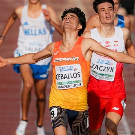 Aarón Ceballos y Ander Garaiar lideran el buen debut español en el Europeo sub-20