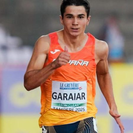 Ander Garaiar se proclama campeón de los 100m lisos en el Europeo sub-20 de Tampere (Finlandia)