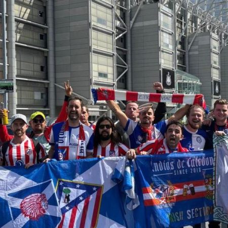 Los Indios de Caledonia apoyaron al Atlético en Newcastle