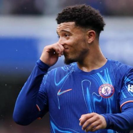 Jadon Sancho en su primer entrenamiento con el Chelsea