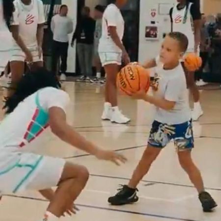 El hijo de Stephen Curry apunta maneras