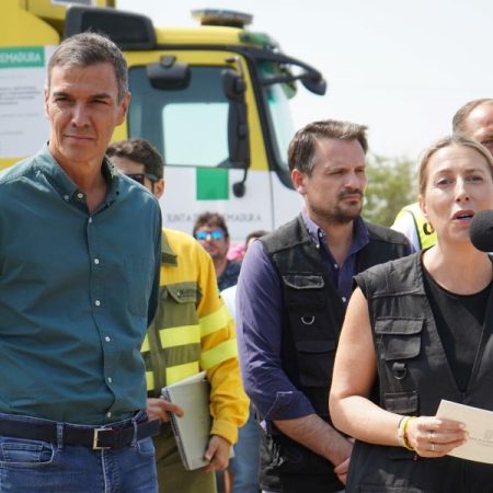 María Guardiola mete la pata y todos se fijan en la reacción de Pedro Sánchez