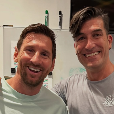 Messi-Pinto: el reencuentro de la banda en Miami