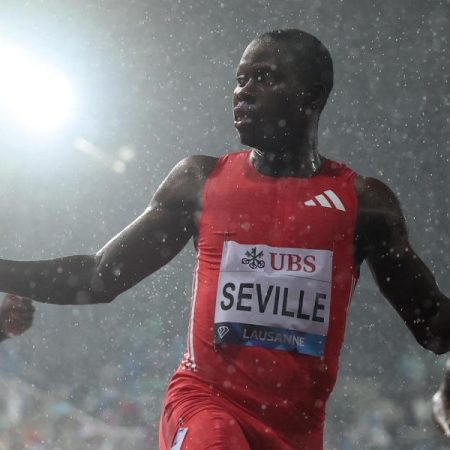 Oblique Seville vuela bajo el diluvio de Lausana y le roba el oro a Noah Lyles