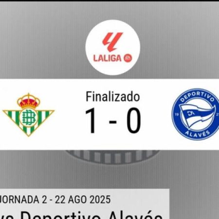 Resumen en datos del Real Betis- Alavés