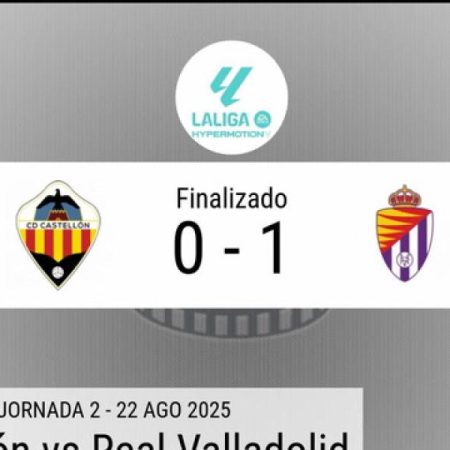 Resumen en datos del Castellón – Real Valladolid