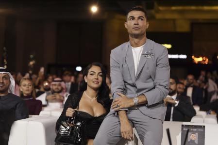 Cristiano Ronaldo y Georgina Rodríguez, en la gala de los Globe Soccer Awards