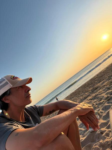 Juan del Val durante las vacaciones.