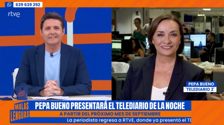 Jesús Cintora y Pepa Bueno, en 'Malas Lenguas'