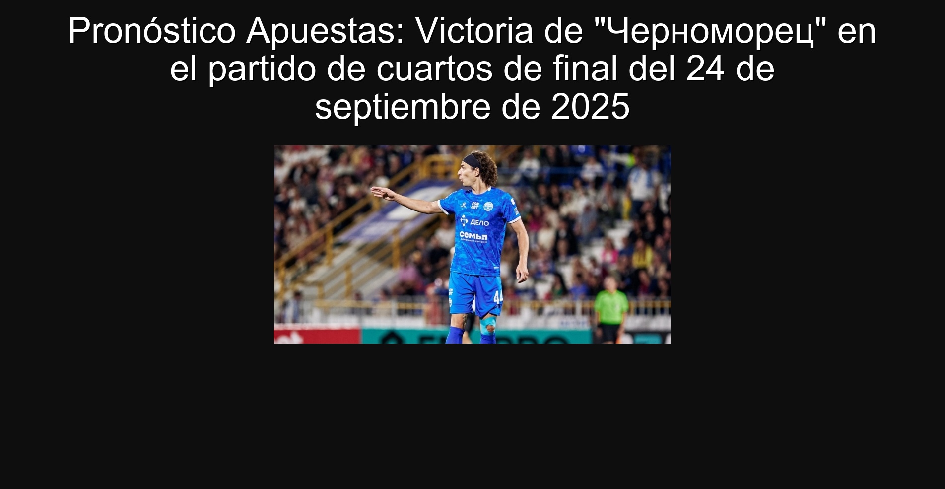 Pronóstico Apuestas: Victoria de 