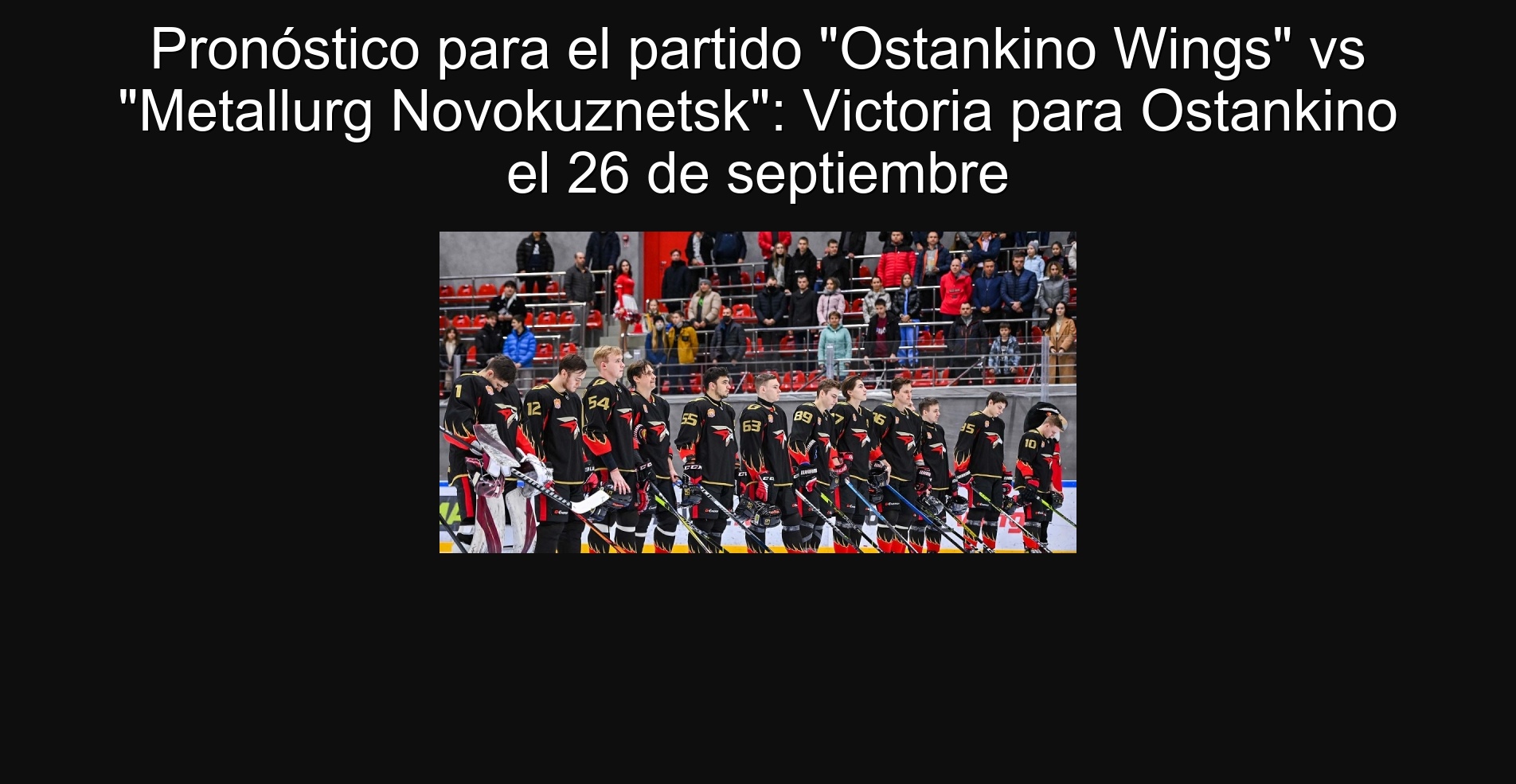 Pronóstico para el partido 