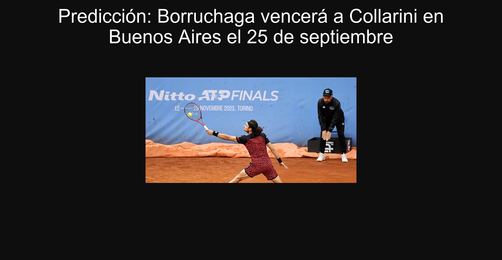 Predicción: Borruchaga vencerá a Collarini en Buenos Aires el 25 de septiembre
