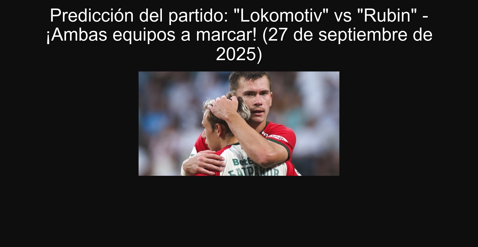 Predicción del partido: 