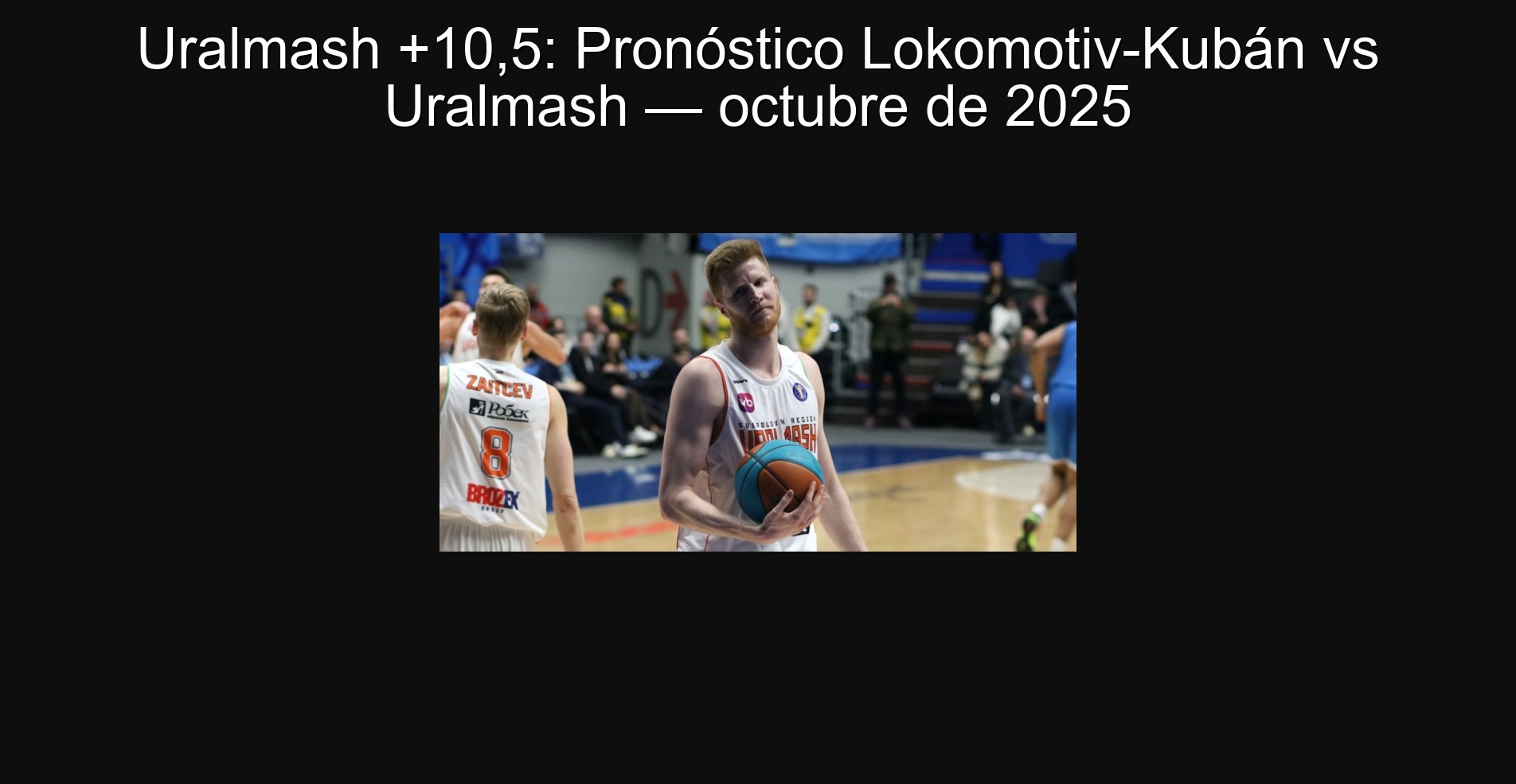 Uralmash +10,5: Pronóstico Lokomotiv-Kubán vs Uralmash — octubre de 2025