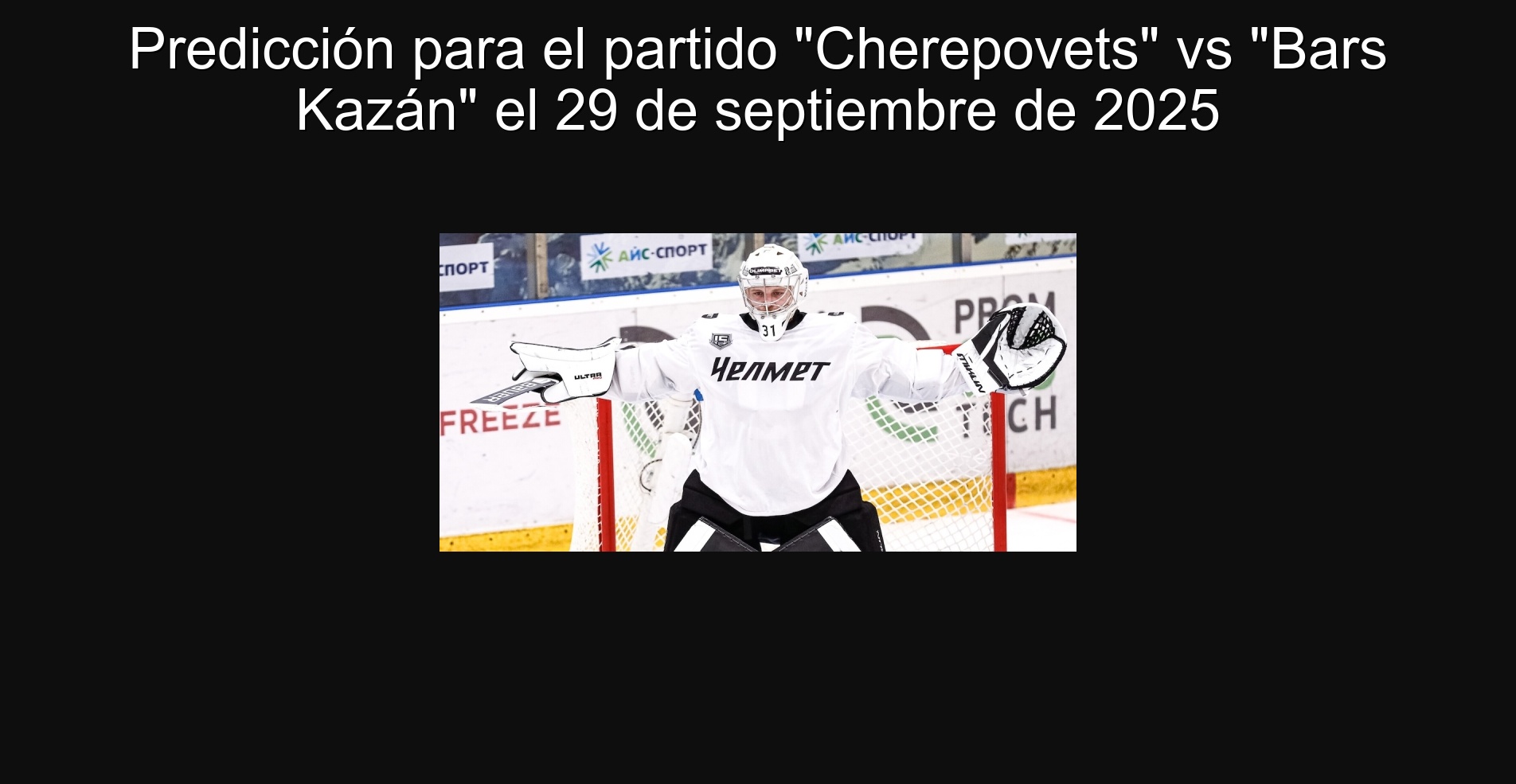 Predicción para el partido 