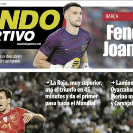 La victoria de España frente a Bulgaria en el clasificatorio para el Mundial de 2026, protagonista de las portadas deportivas de hoy