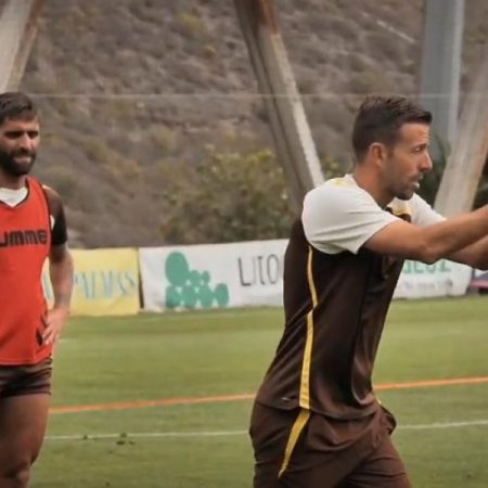 Entrenamiento de UD Las Palmas en imágenes