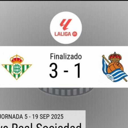 Resumen en datos del Real Betis – Real Sociedad