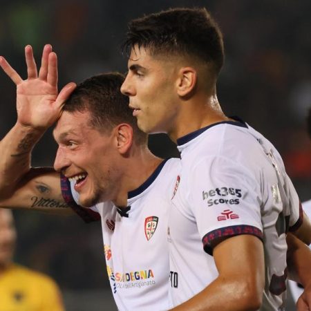 Un doblete de Belotti pone quinto al Cagliari