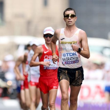 Paul McGrath, bronce mundial en 20 km marcha