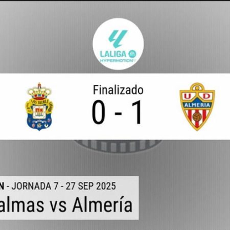 Resumen en datos de Las Palmas – Almería