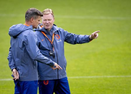 Ronald Koeman, durante un entrenamiento