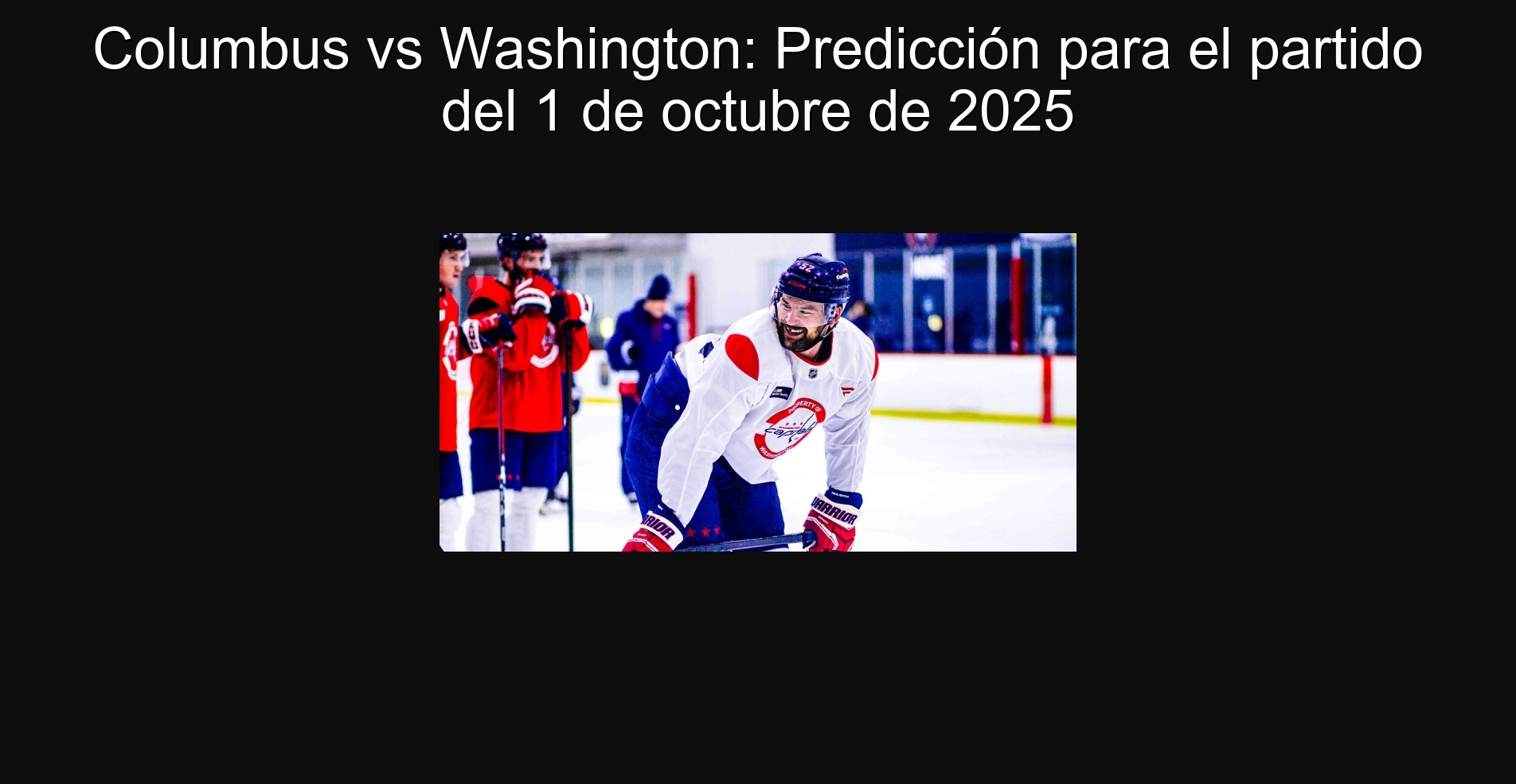 Columbus vs Washington: Predicción para el partido del 1 de octubre de 2025