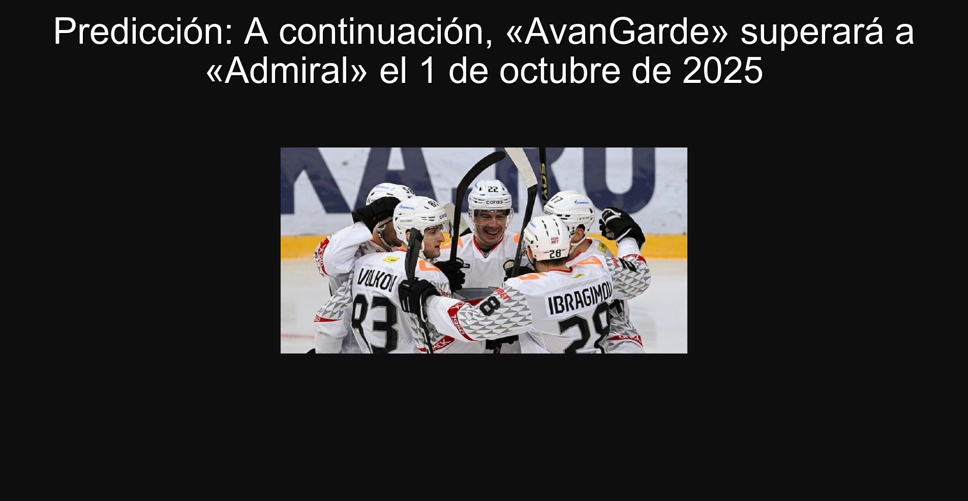 Predicción: A continuación, «AvanGarde» superará a «Admiral» el 1 de octubre de 2025