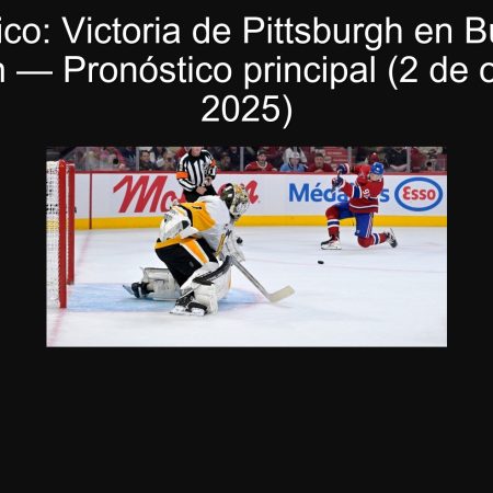 Forecast: Pittsburgh Victory in Buffalo vs Pittsburgh – Main Forecast (October 2, 2025)