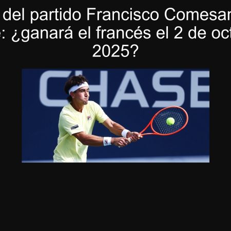 Prediction of the Francisco Comesana Vs Hugo Blanche party: Will the French win on October 2, 2025?
