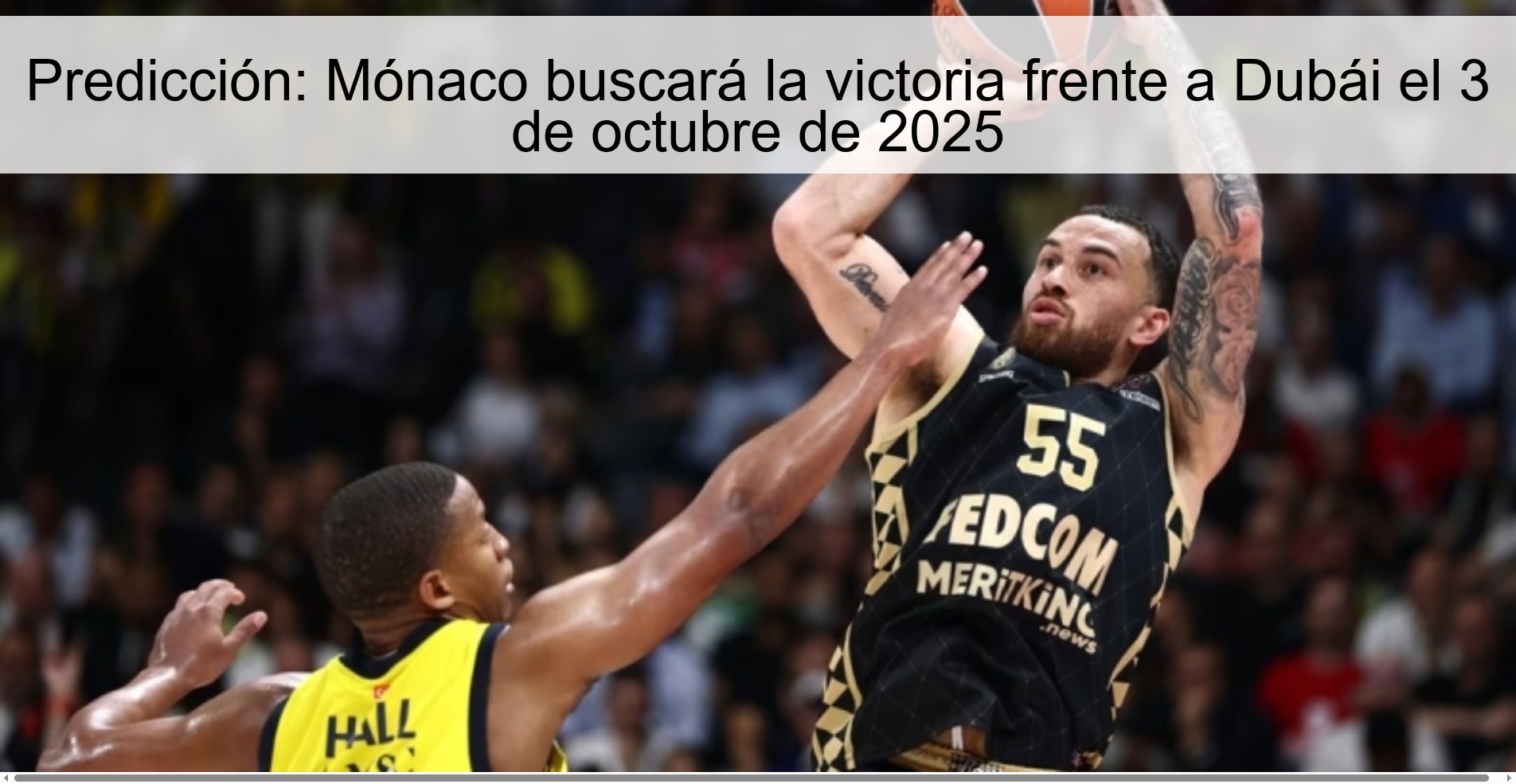 Predicción: Mónaco buscará la victoria frente a Dubái el 3 de octubre de 2025