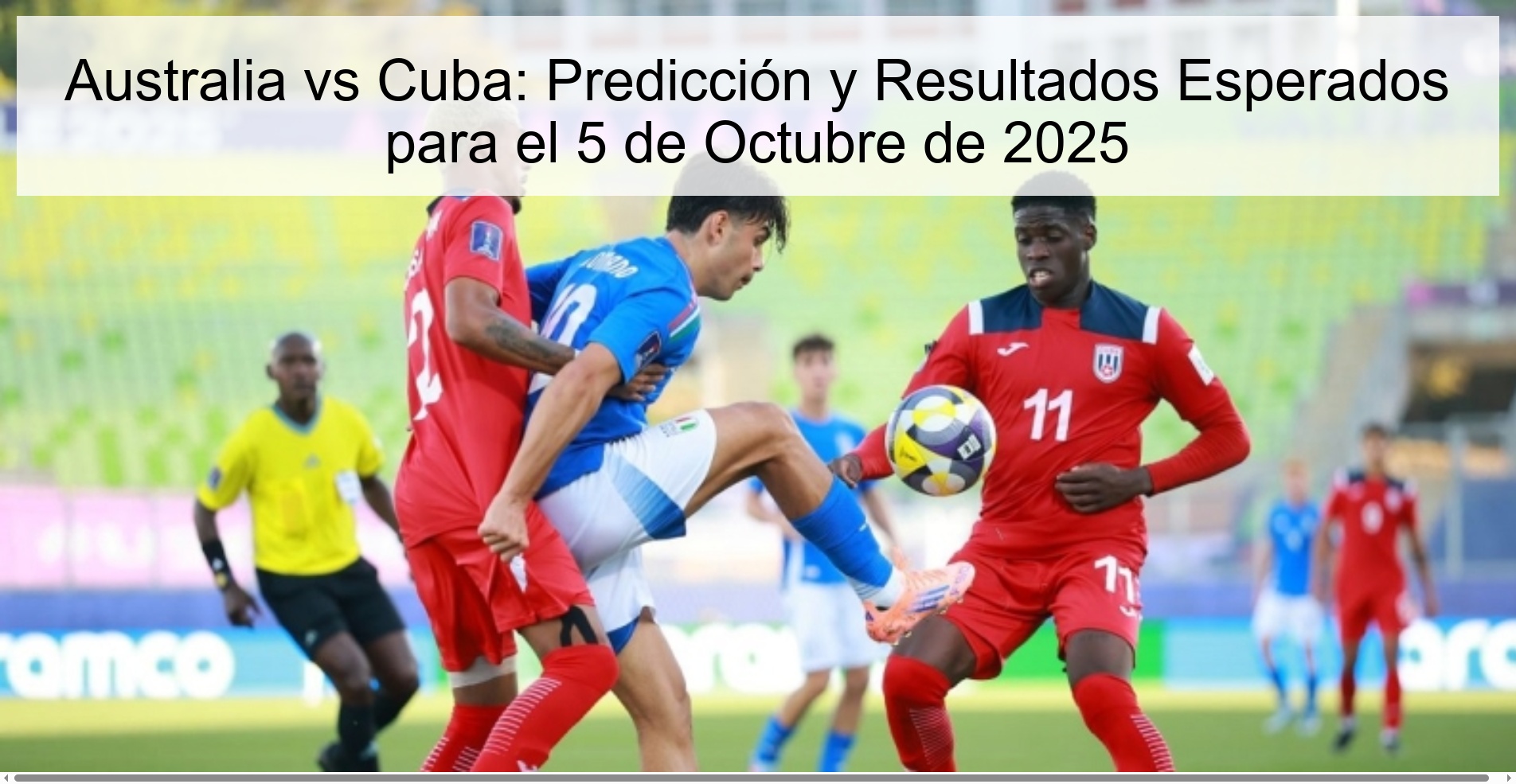 Australia vs Cuba: Predicción y Resultados Esperados para el 5 de Octubre de 2025