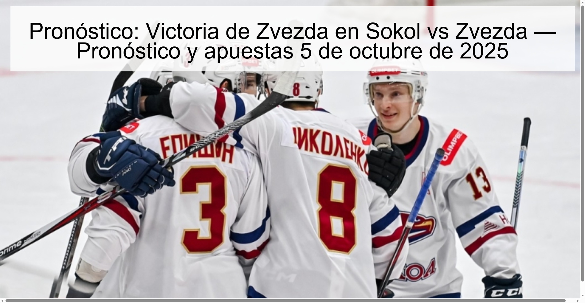 Pronóstico: Victoria de Zvezda en Sokol vs Zvezda — Pronóstico y apuestas 5 de octubre de 2025