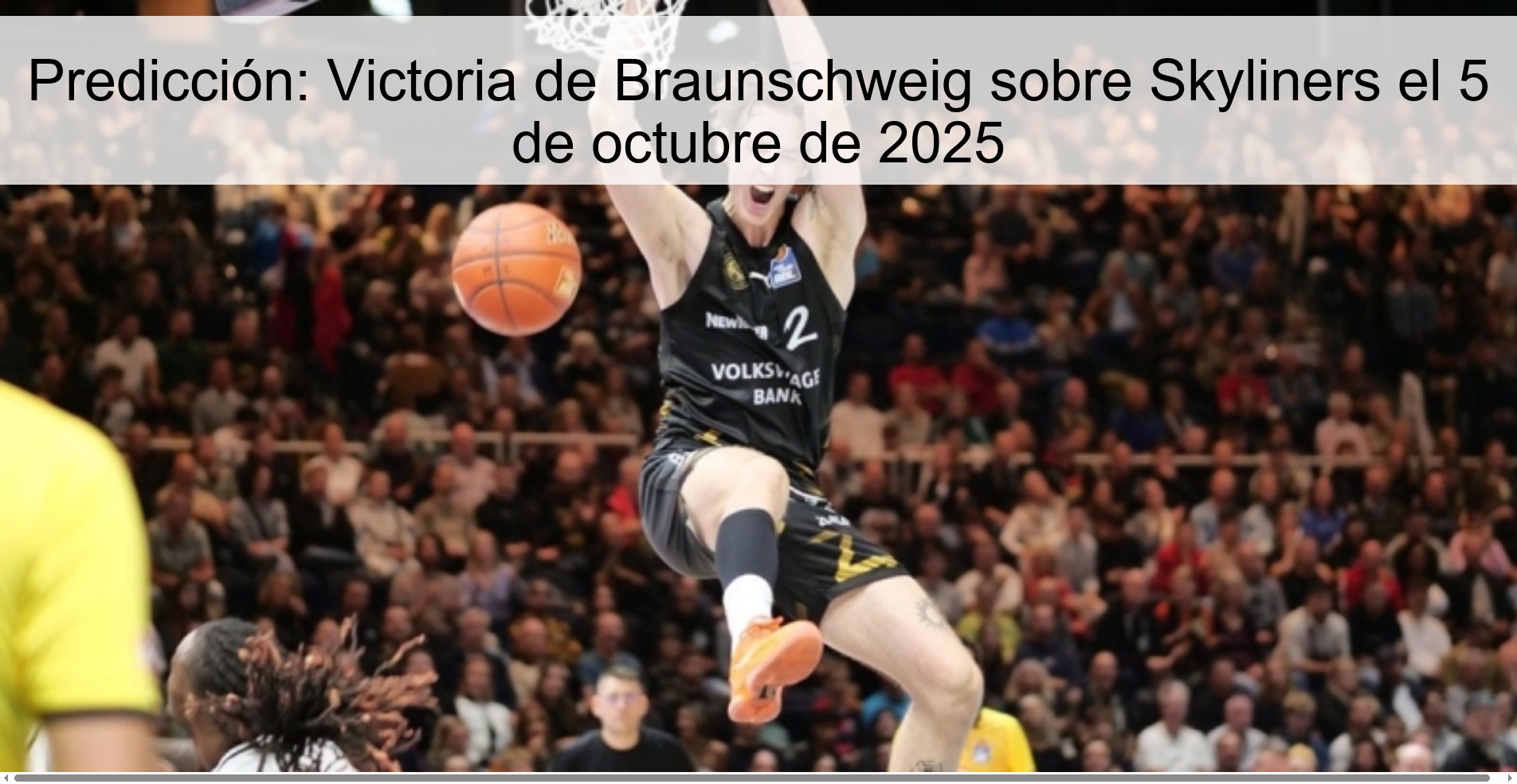 Predicción: Victoria de Braunschweig sobre Skyliners el 5 de octubre de 2025