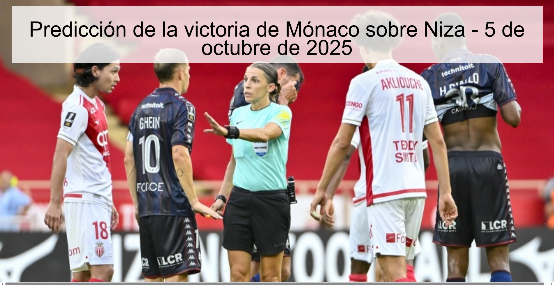 Predicción de la victoria de Mónaco sobre Niza - 5 de octubre de 2025