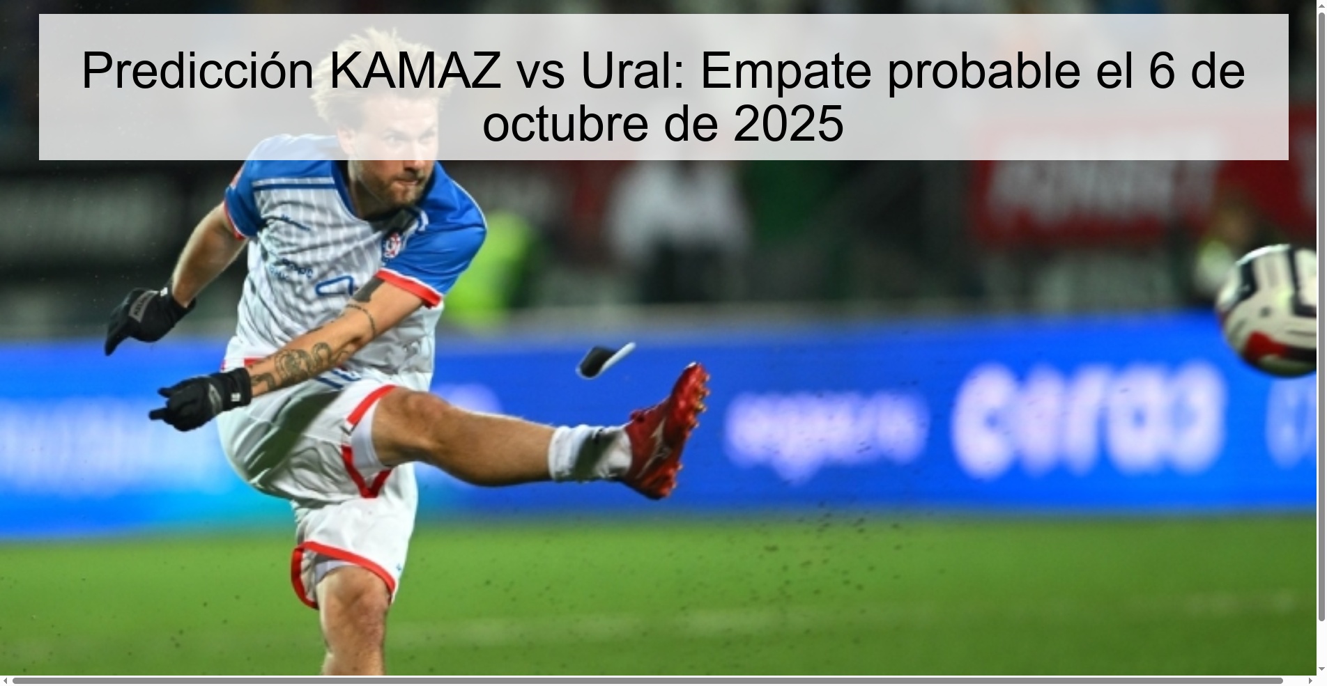 Predicción KAMAZ vs Ural: Empate probable el 6 de octubre de 2025