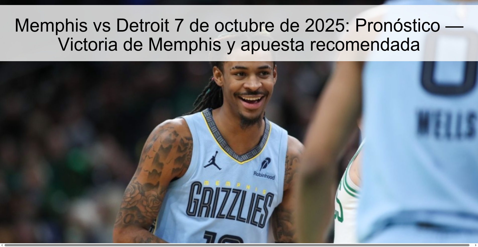 Memphis vs Detroit 7 de octubre de 2025: Pronóstico — Victoria de Memphis y apuesta recomendada