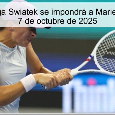 Prediction: IgA Swiatek will impose Marie Bouzkova on October 7, 2025
