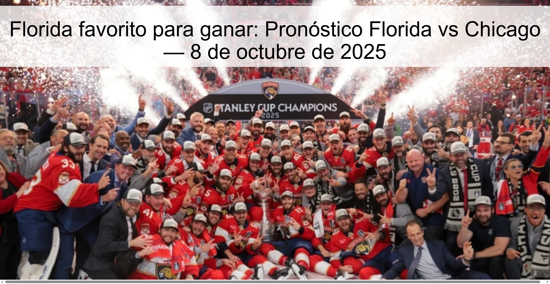 Florida favorito para ganar: Pronóstico Florida vs Chicago — 8 de octubre de 2025 1 Florida favorito para ganar: Pronóstico Florida vs Chicago — 8 de octubre de 2025