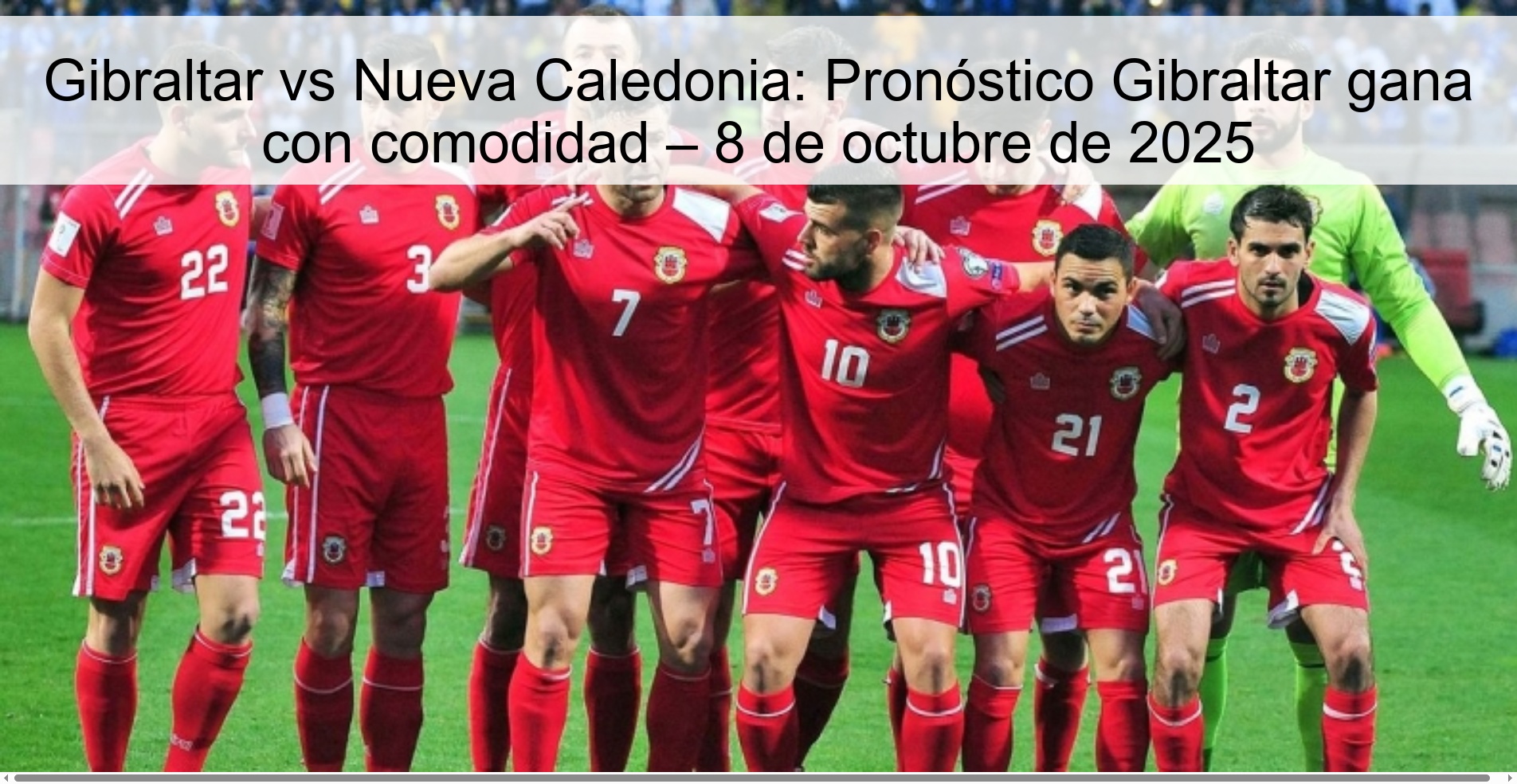 Gibraltar vs Nueva Caledonia: Pronóstico Gibraltar gana con comodidad – 8 de octubre de 2025 1 309831
